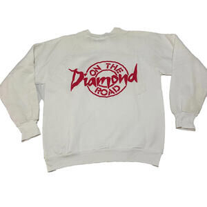 VTG Neil Diamond Sweatshirt Crew Neck On The Road Tour 80's Concert Mens L Large